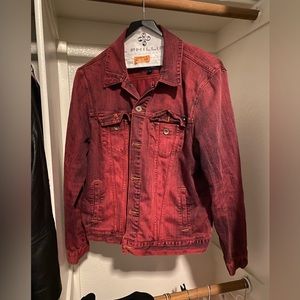 Vintage Red Denim Jacket